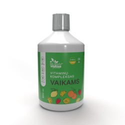 Neapstrādātu pulveru vitamīnu komplekss bērniem 500 ml